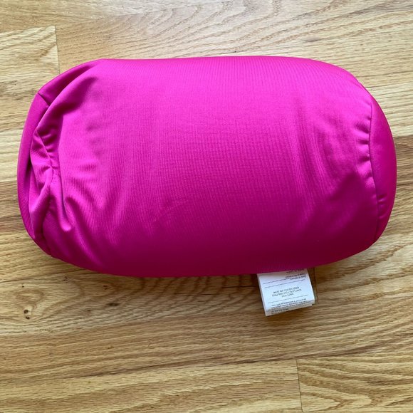 Comfy Hot Pink Microbead Bean Bag Bolster Tube Decorative Pillow by Nantucket - Picture 1 of 8